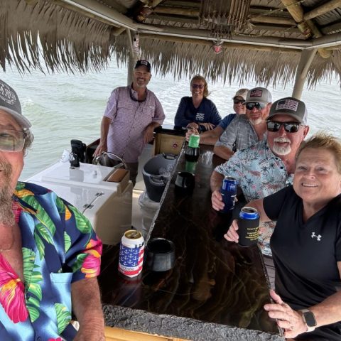 a group of people posing for the camera