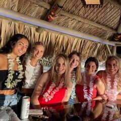 a group of people posing for the camera